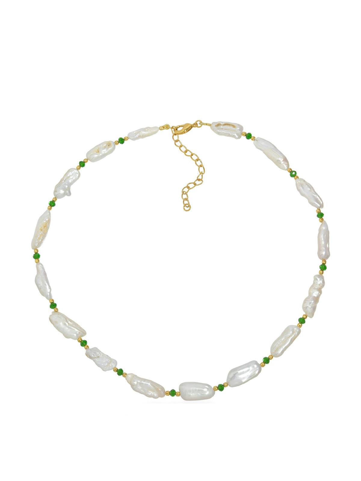 Bondi Pearl Necklace Emerald