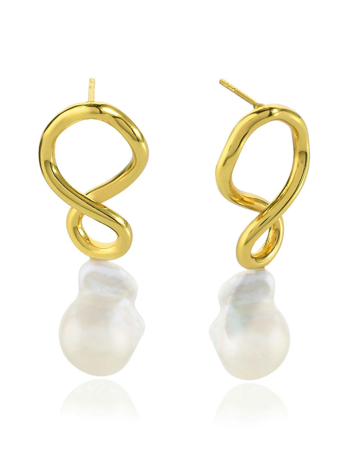 Corsica Baroque Pearl Earrings