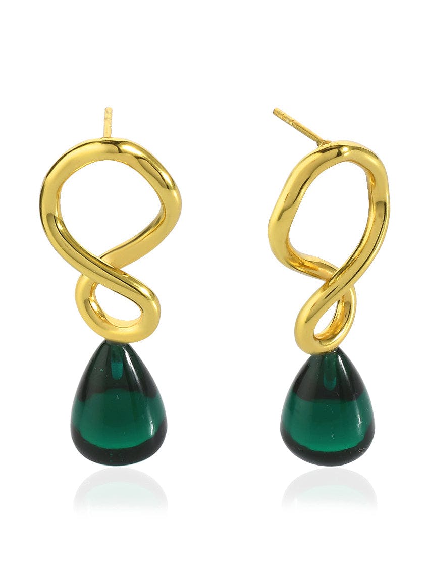Corsica Earrings Emerald