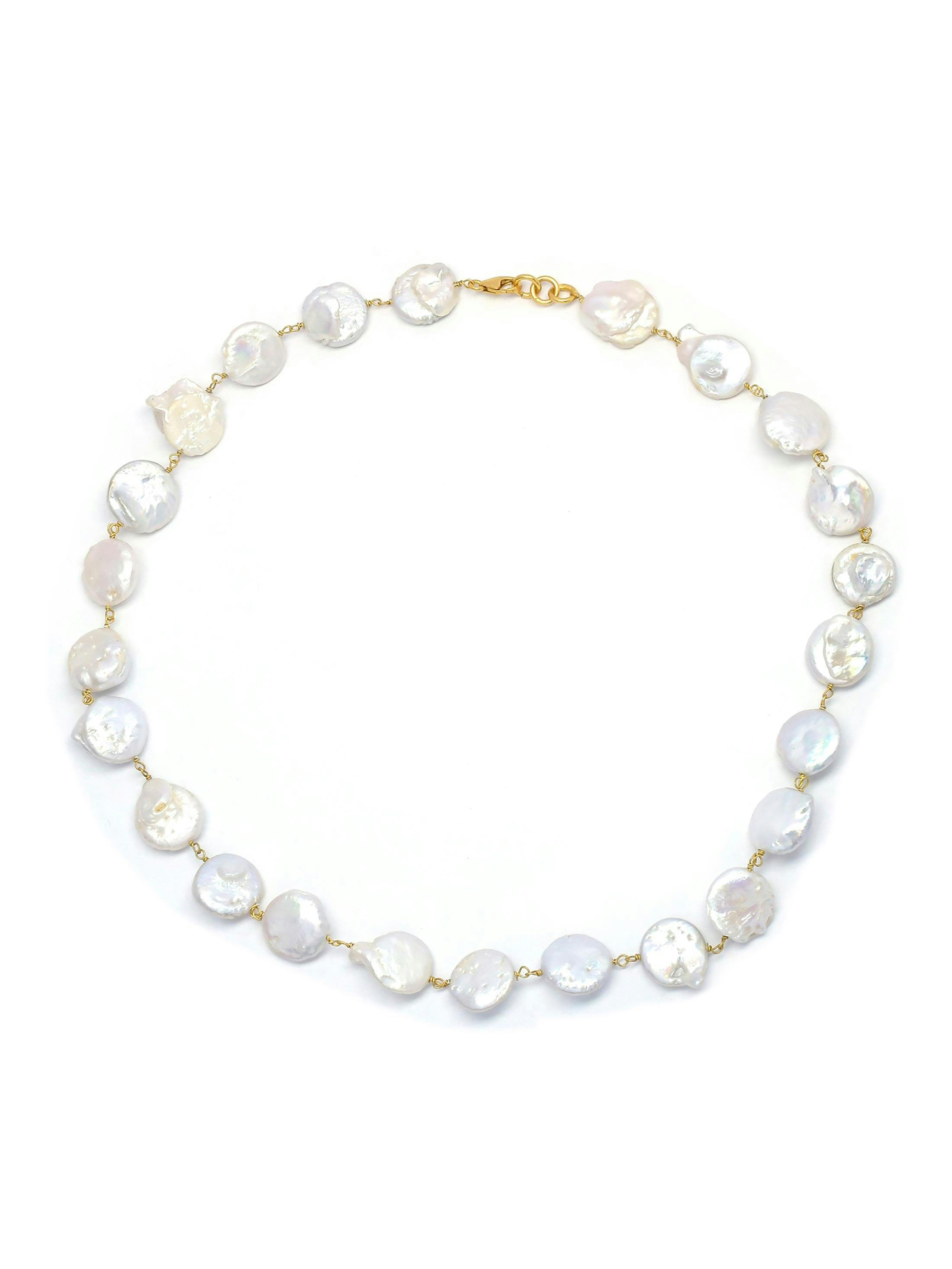 Hermania Necklace Pearl