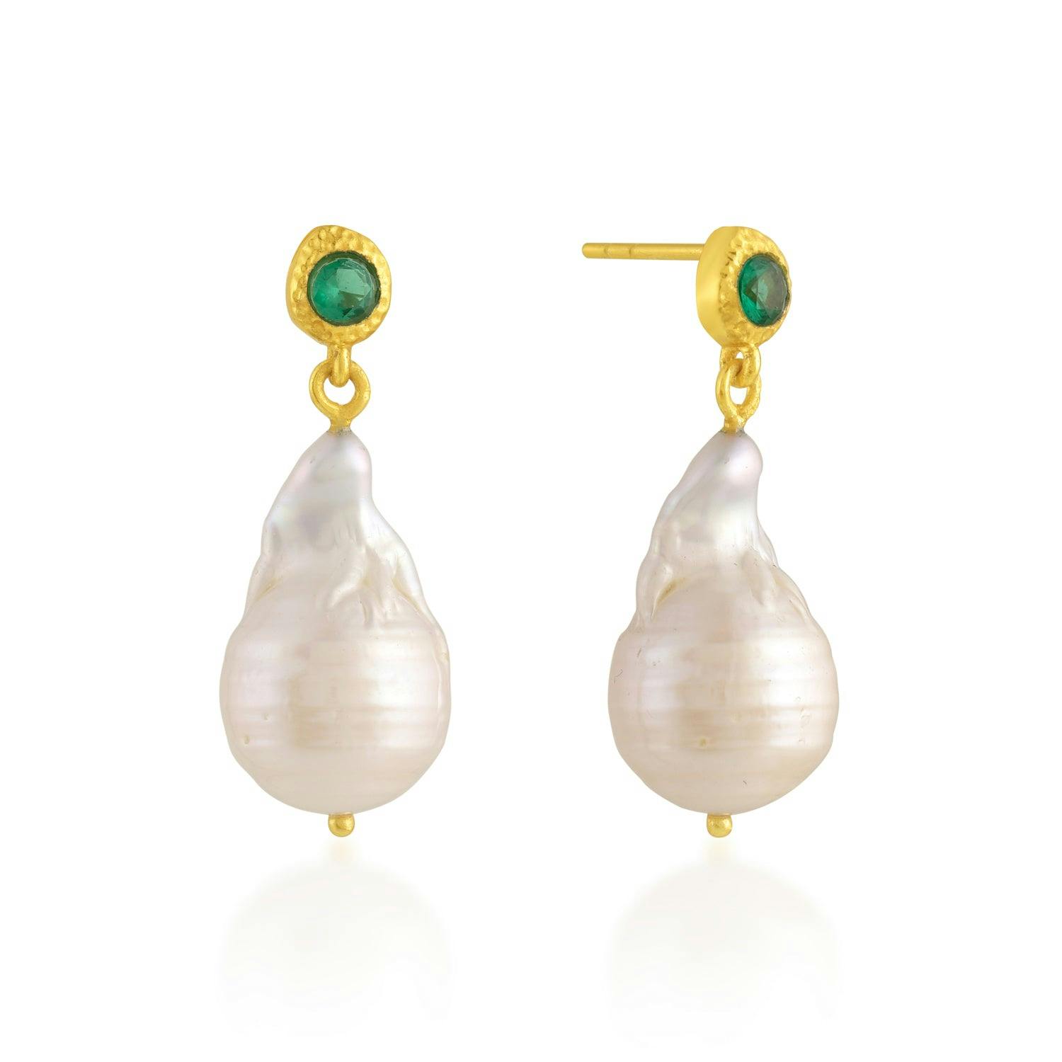 Lima Earrings Emerald