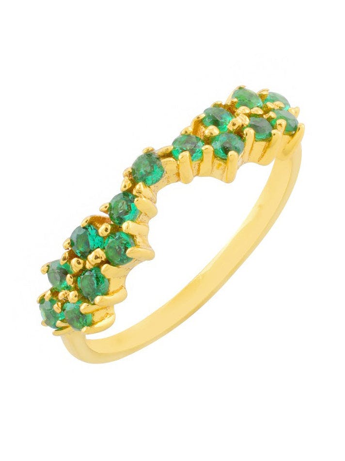 The Octavia Ring Emerald