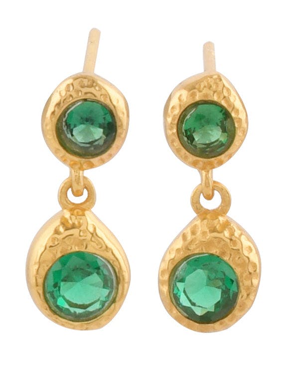 Odessa Earrings Emerald