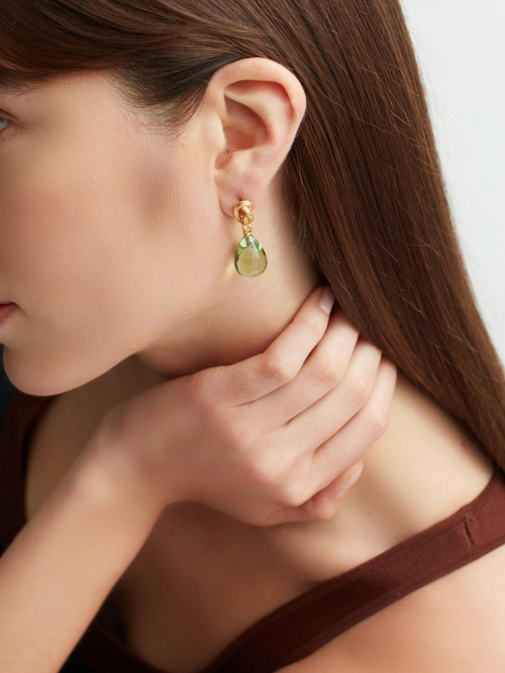 Synthea Earrings Soft Green